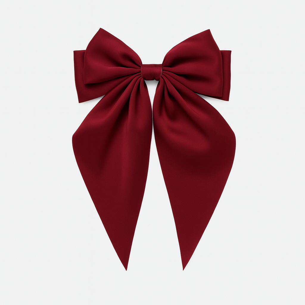 Bow Ribbon Hair Clip – Satin Barrette for Women & Girls
