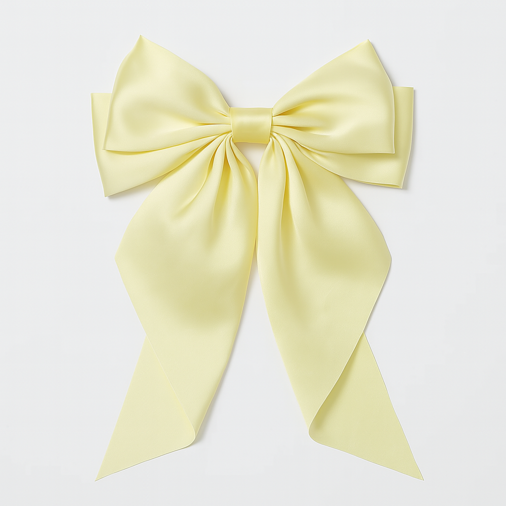 Bow Ribbon Hair Clip – Satin Barrette for Women & Girls
