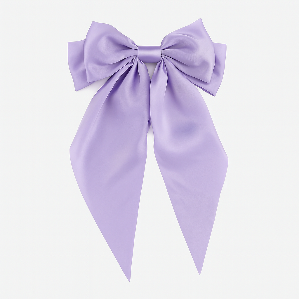 Bow Ribbon Hair Clip – Satin Barrette for Women & Girls