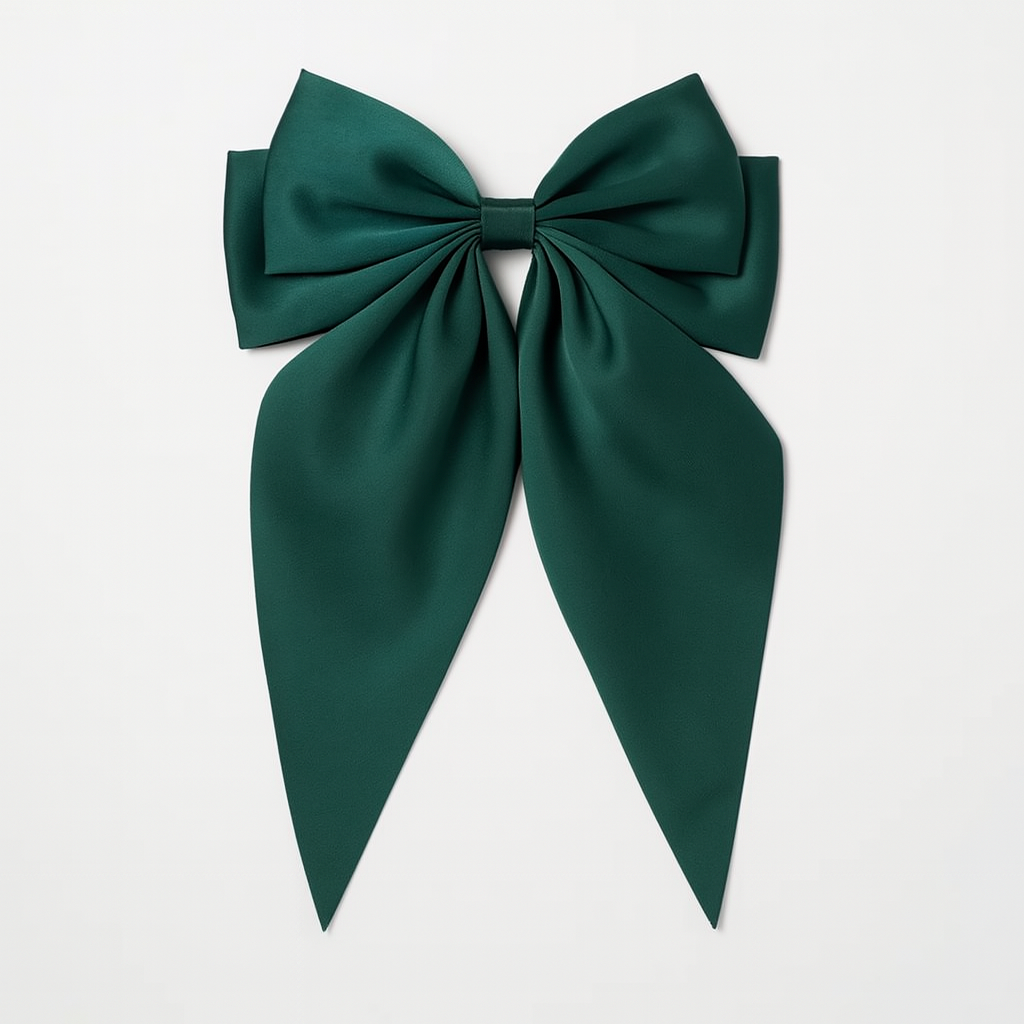 Bow Ribbon Hair Clip – Satin Barrette for Women & Girls