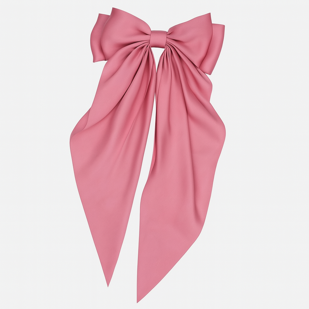 Bow Ribbon Hair Clip – Satin Barrette for Women & Girls