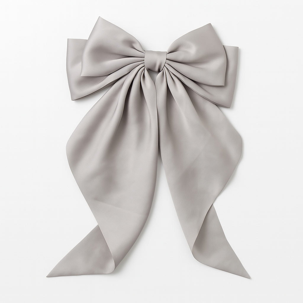 Bow Ribbon Hair Clip – Satin Barrette for Women & Girls