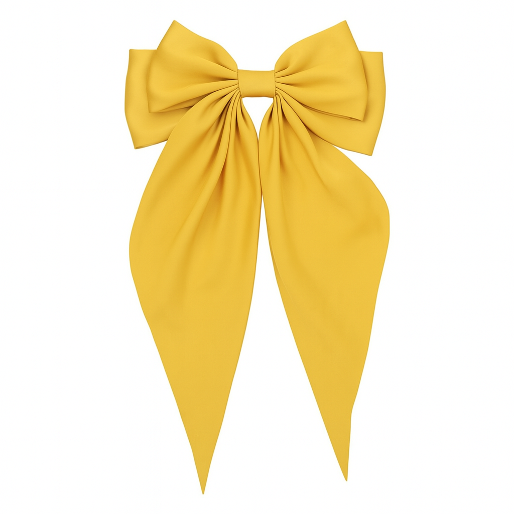 Bow Ribbon Hair Clip – Satin Barrette for Women & Girls