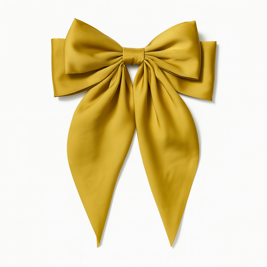 Bow Ribbon Hair Clip – Satin Barrette for Women & Girls
