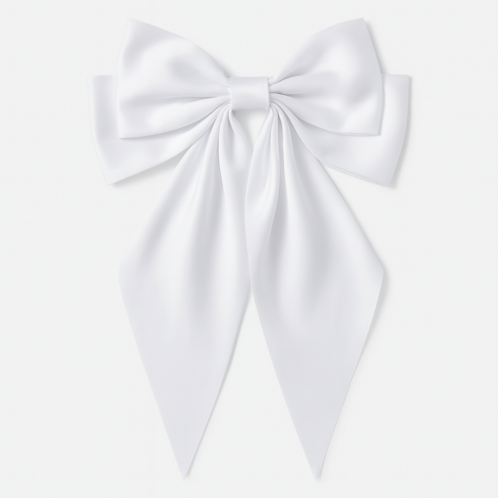 Bow Ribbon Hair Clip – Satin Barrette for Women & Girls