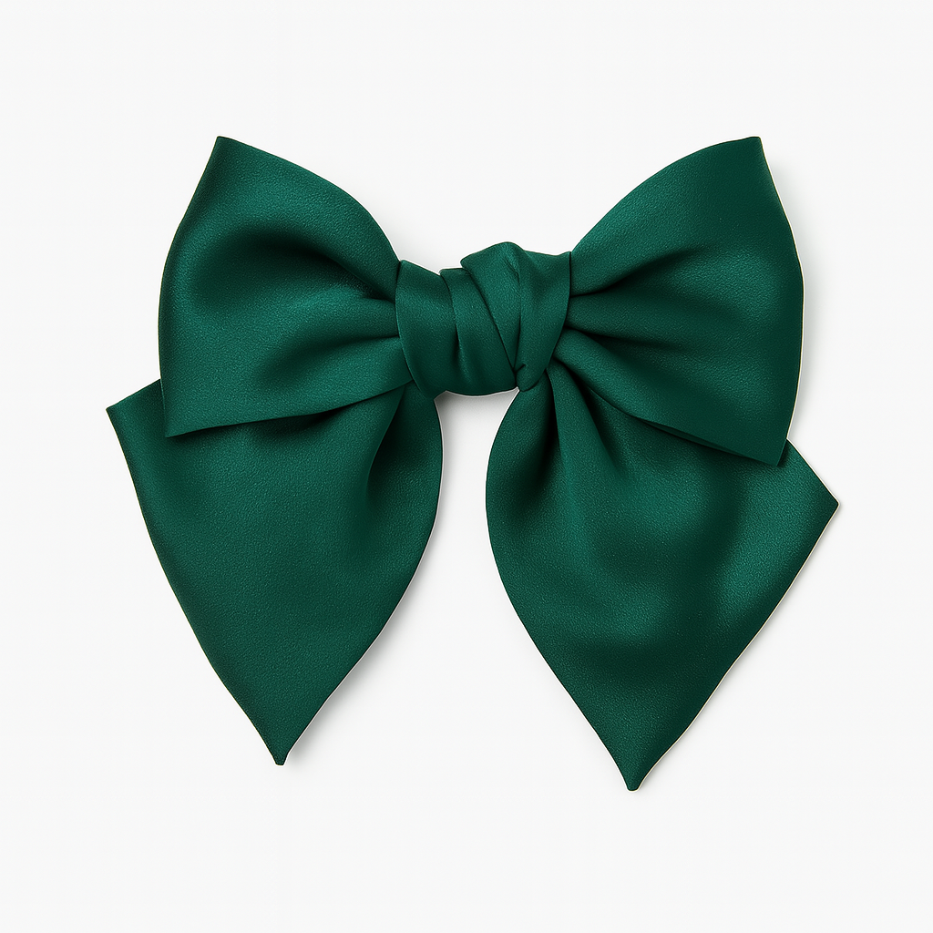Bow Ribbon Hair Clip – Satin Barrette for Women & Girls