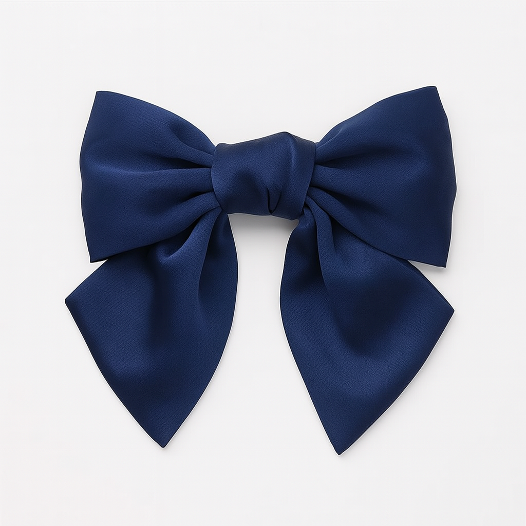 Bow Ribbon Hair Clip – Satin Barrette for Women & Girls
