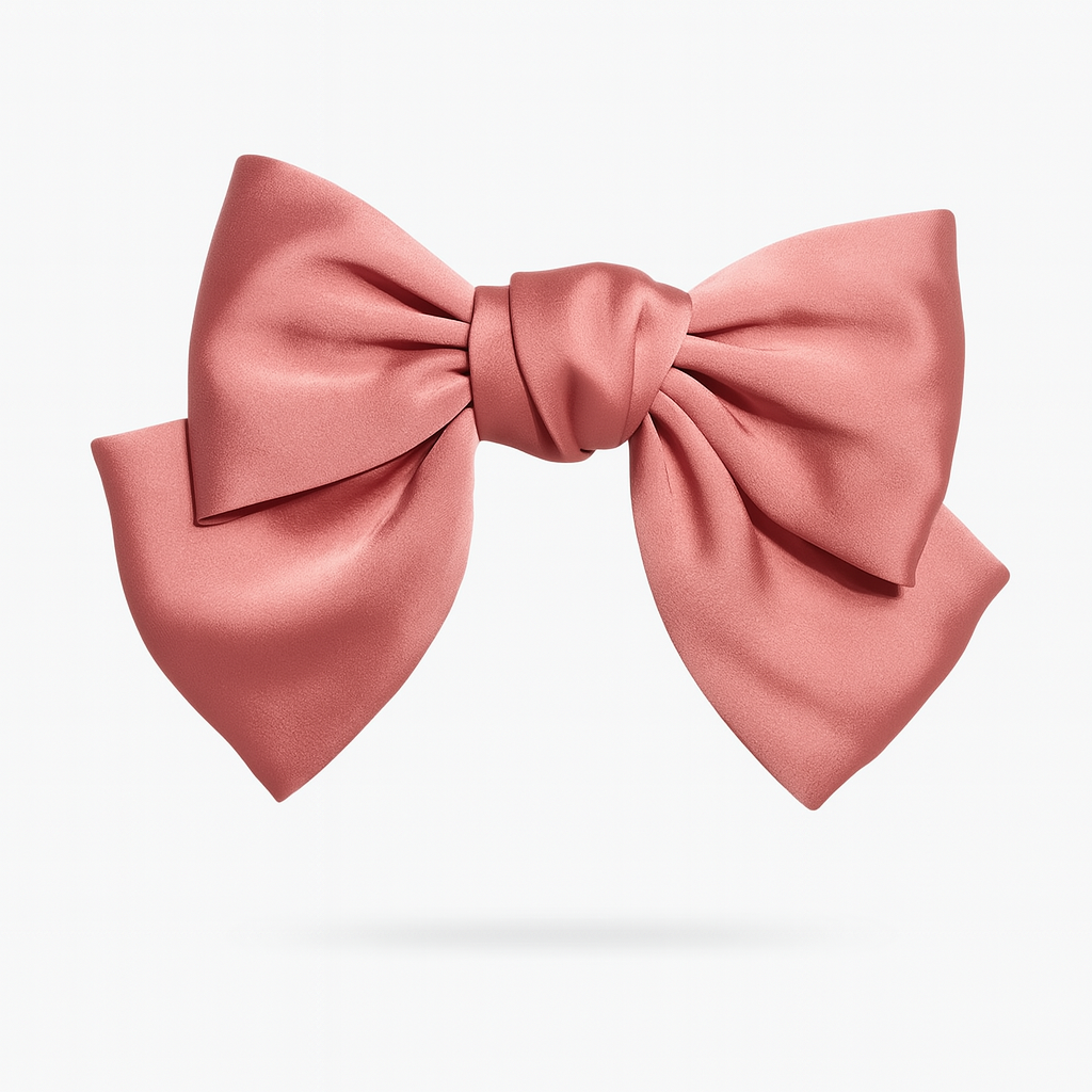 Bow Ribbon Hair Clip – Satin Barrette for Women & Girls