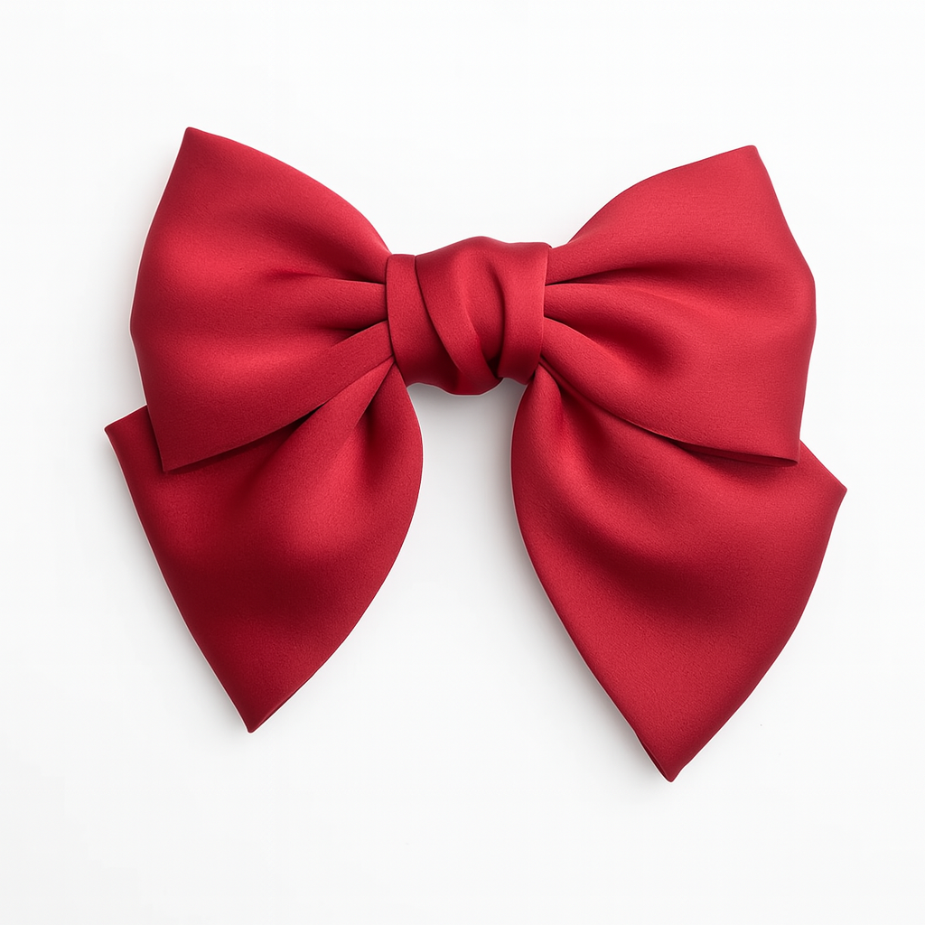 Bow Ribbon Hair Clip – Satin Barrette for Women & Girls