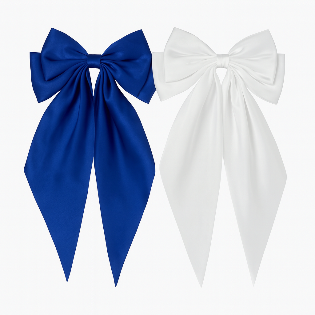 Bow Ribbon Hair Clip – Satin Barrette for Women & Girls
