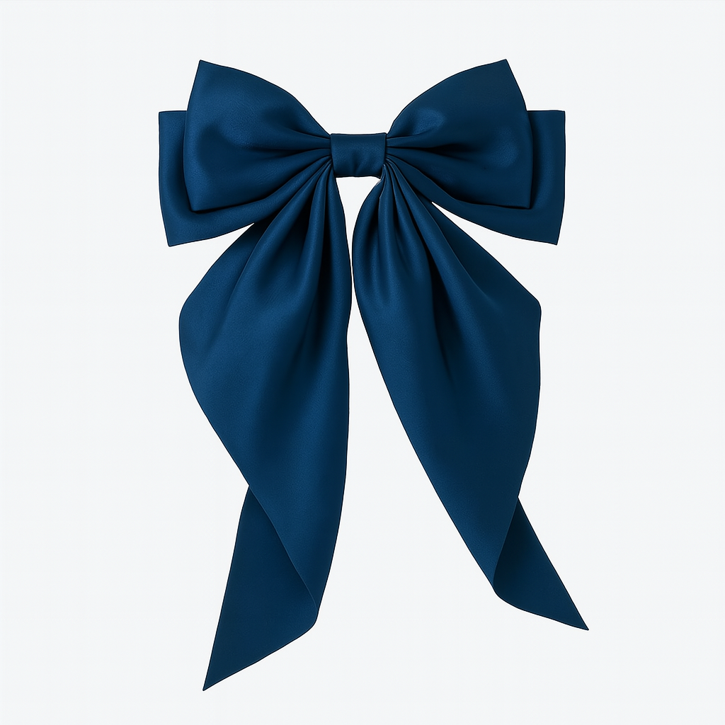 Bow Ribbon Hair Clip – Satin Barrette for Women & Girls