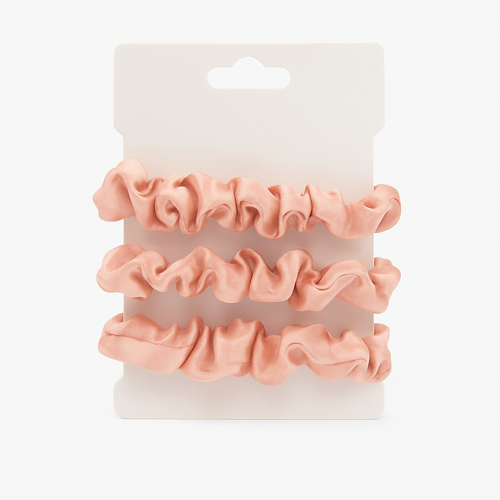3/6pc Colorful Scrunchie Set – Soft Elastic Hair Ties for Women & Girls