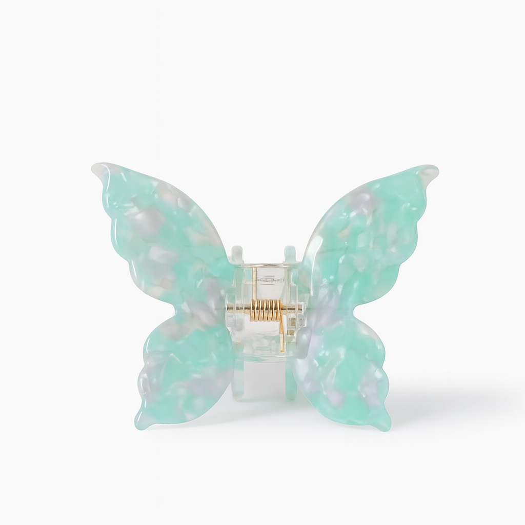 Butterfly Hair Clip – Gradient Tie-Dye Acetate Barrette for Women & Girls