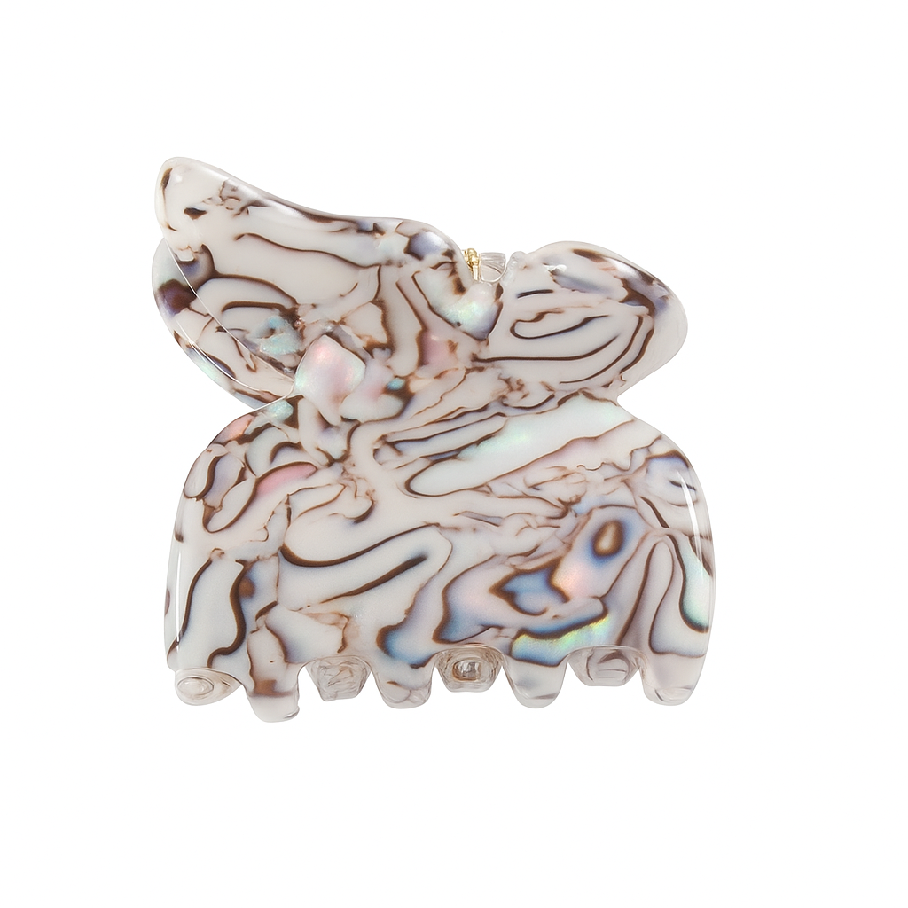 Leopard Print Butterfly Hair Claw Clips for Women & Girls