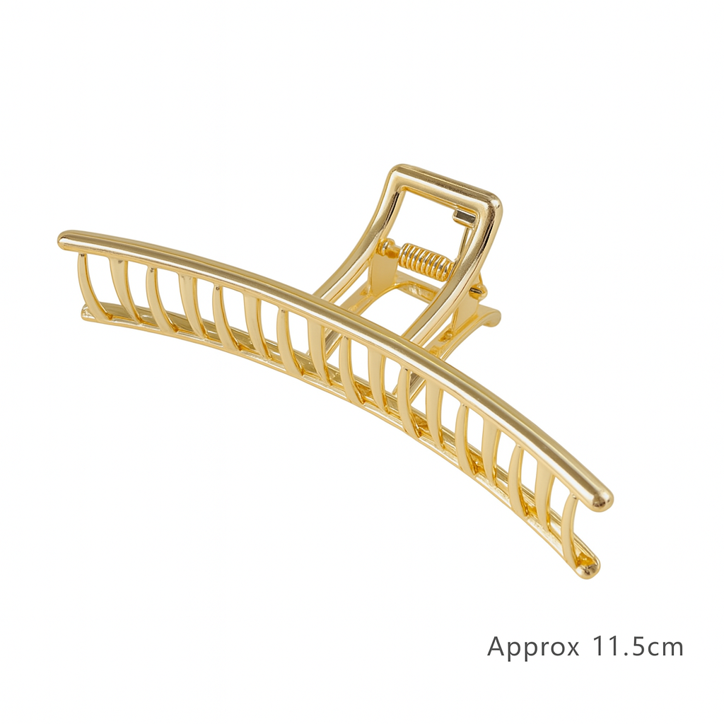 Gold Butterfly Hair Claw Clip – Elegant Geometric Design for Women & Girls