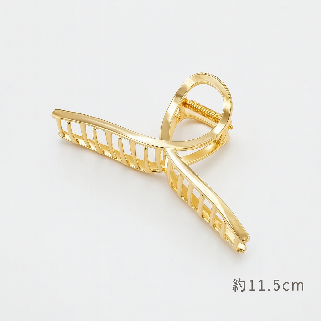 Gold Butterfly Hair Claw Clip – Elegant Geometric Design for Women & Girls