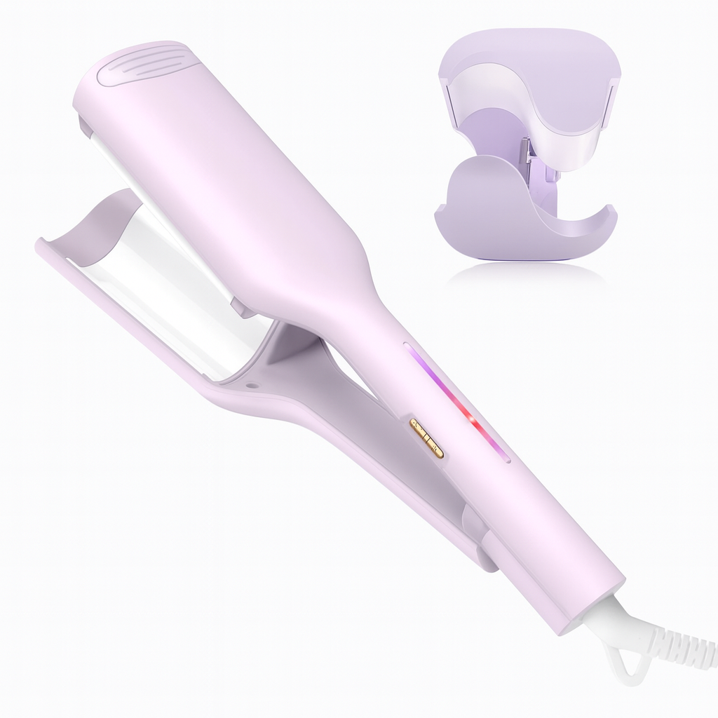1.25 Inch Hair Waver Curling Iron – Ionic Crimper & Anti-Scald Deep Wave Wand