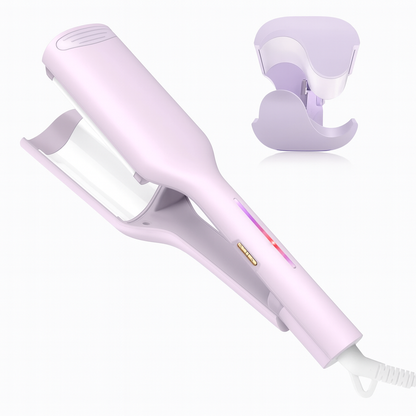 1.25 Inch Hair Waver Curling Iron – Ionic Crimper & Anti-Scald Deep Wave Wand