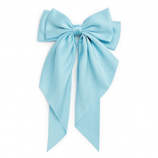 Bow Ribbon Hair Clip – Satin Barrette for Women & Girls