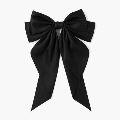 Bow Ribbon Hair Clip – Satin Barrette for Women & Girls