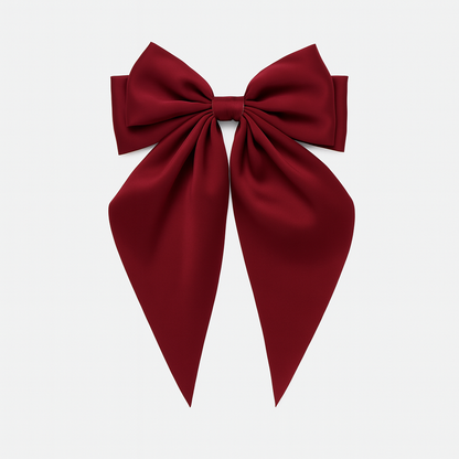 Bow Ribbon Hair Clip – Satin Barrette for Women & Girls