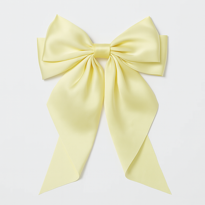 Bow Ribbon Hair Clip – Satin Barrette for Women & Girls