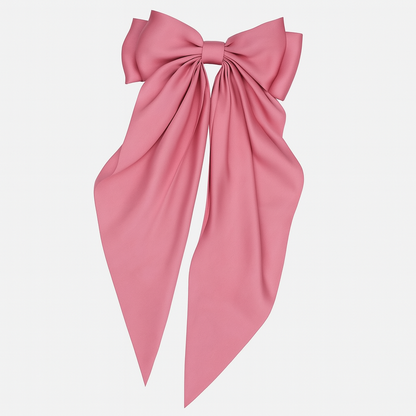 Bow Ribbon Hair Clip – Satin Barrette for Women & Girls