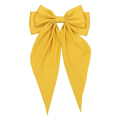Bow Ribbon Hair Clip – Satin Barrette for Women & Girls