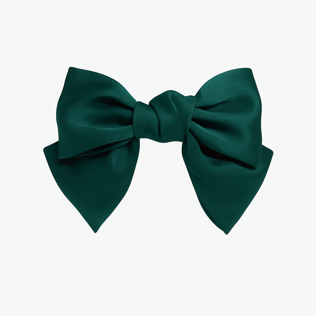Bow Ribbon Hair Clip – Satin Barrette for Women & Girls