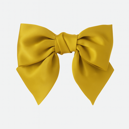 Bow Ribbon Hair Clip – Satin Barrette for Women & Girls