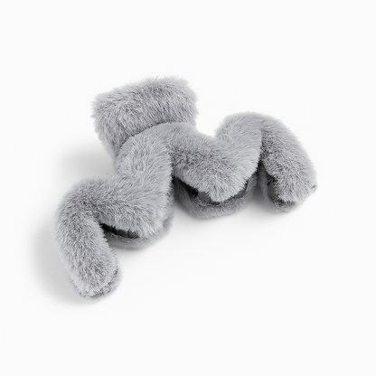 Plush Hair Claw Clip – Large Fashion Back Clip for Thick Hair