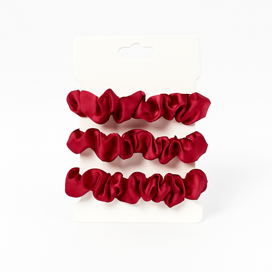 3/6pc Colorful Scrunchie Set – Soft Elastic Hair Ties for Women & Girls