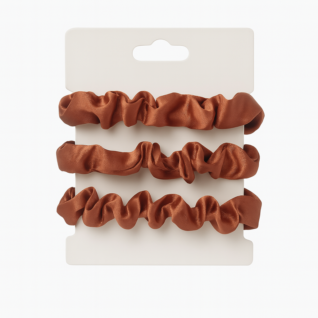 3/6pc Colorful Scrunchie Set – Soft Elastic Hair Ties for Women & Girls