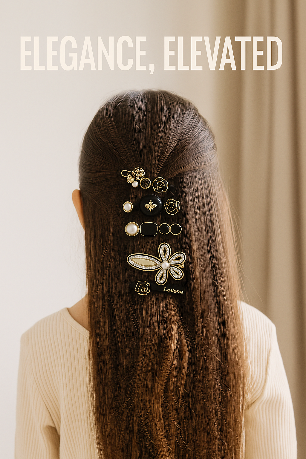 5-Piece Pearl & Crystal Acrylic Hair Clip Set – Vintage Hair Accessories for Women | Geometric, Floral, Rhinestone Barrettes