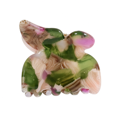 Leopard Print Butterfly Hair Claw Clips for Women & Girls