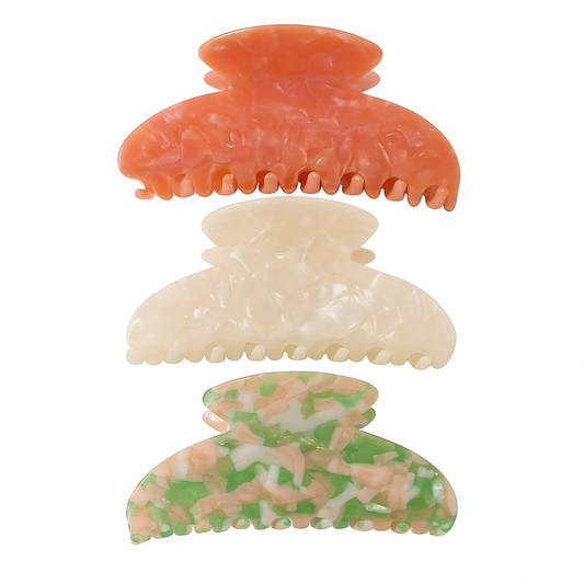 Large French Acetate Hair Claw Clip – Korean Style for Women & Girls