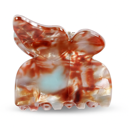 Leopard Print Butterfly Hair Claw Clips for Women & Girls